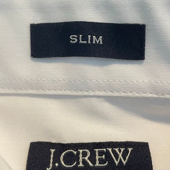 J. Crew Performance Slim Fit Dress Shirt White Button Down M - Picture 7 of 15